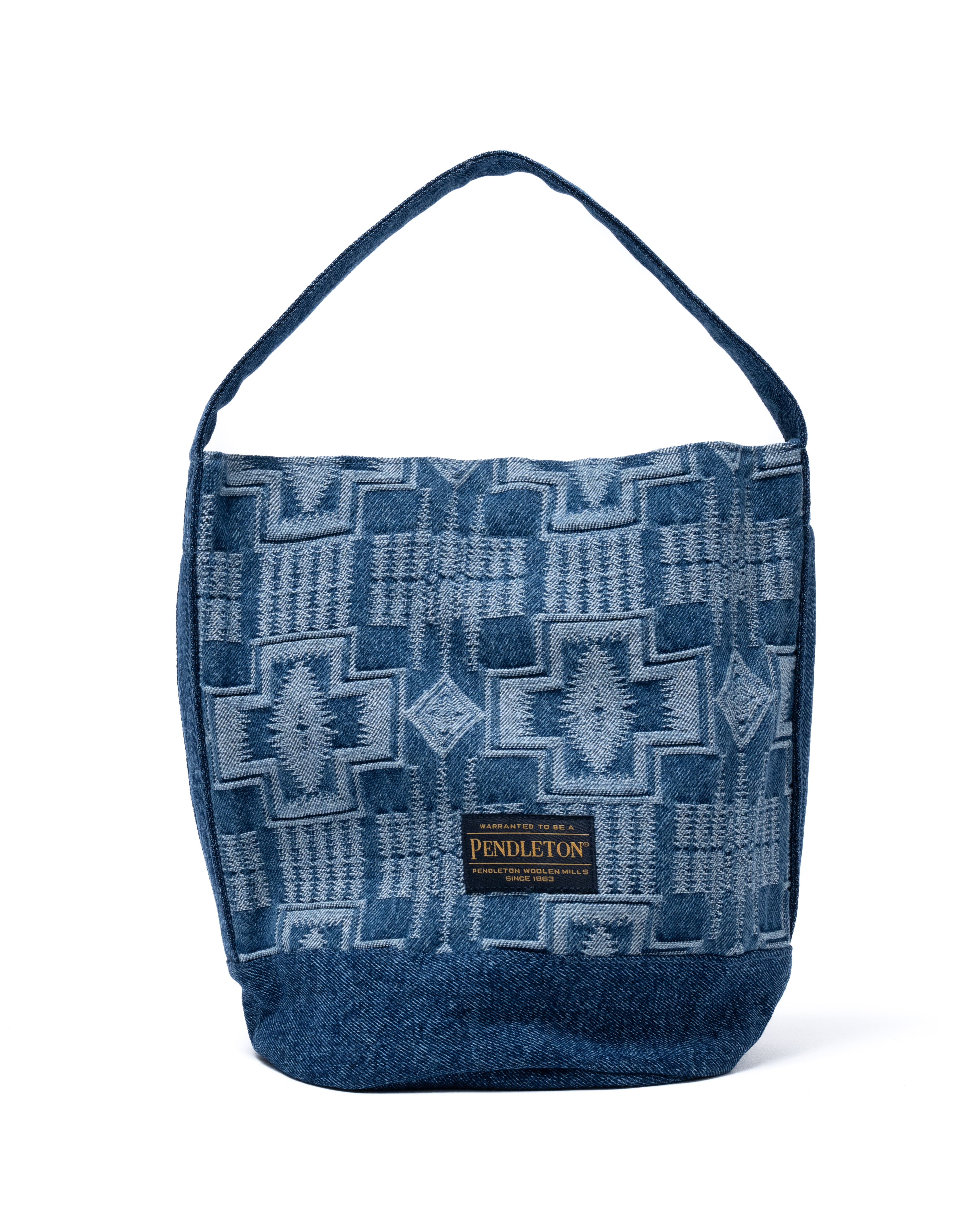 ジャガードデニム・トートバッグ - INDIGO