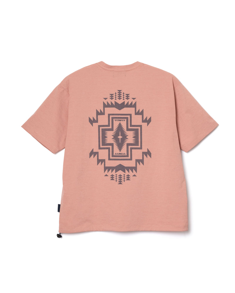バックプリント 速乾Tシャツ - CORAL【HARDING STAR】