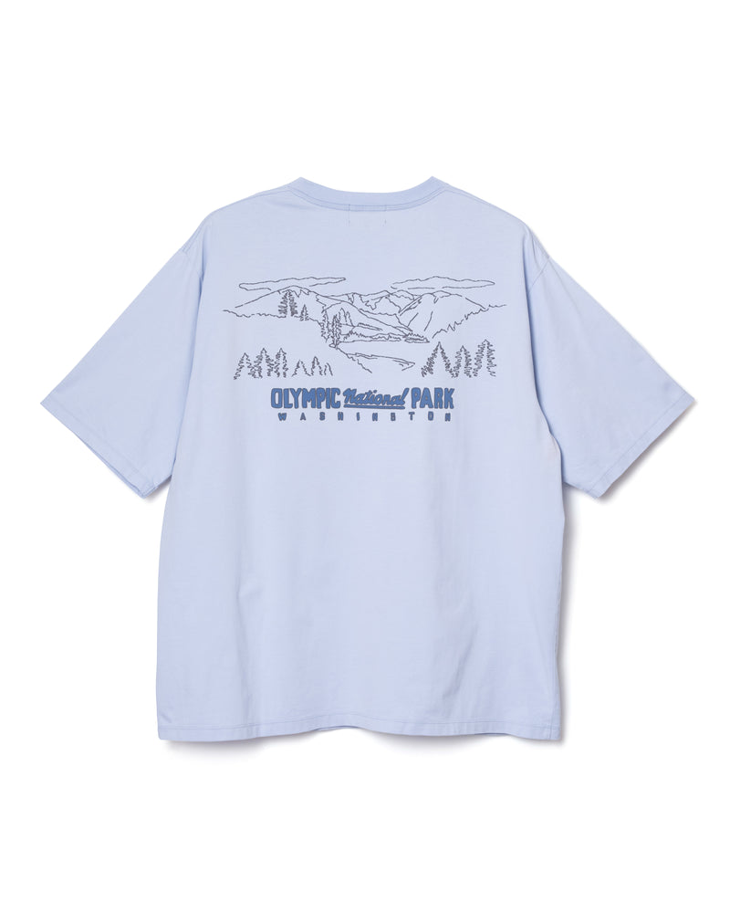 ナショナルパーク・プレーティング天竺 Tシャツ - SAX【OLYMPIC】