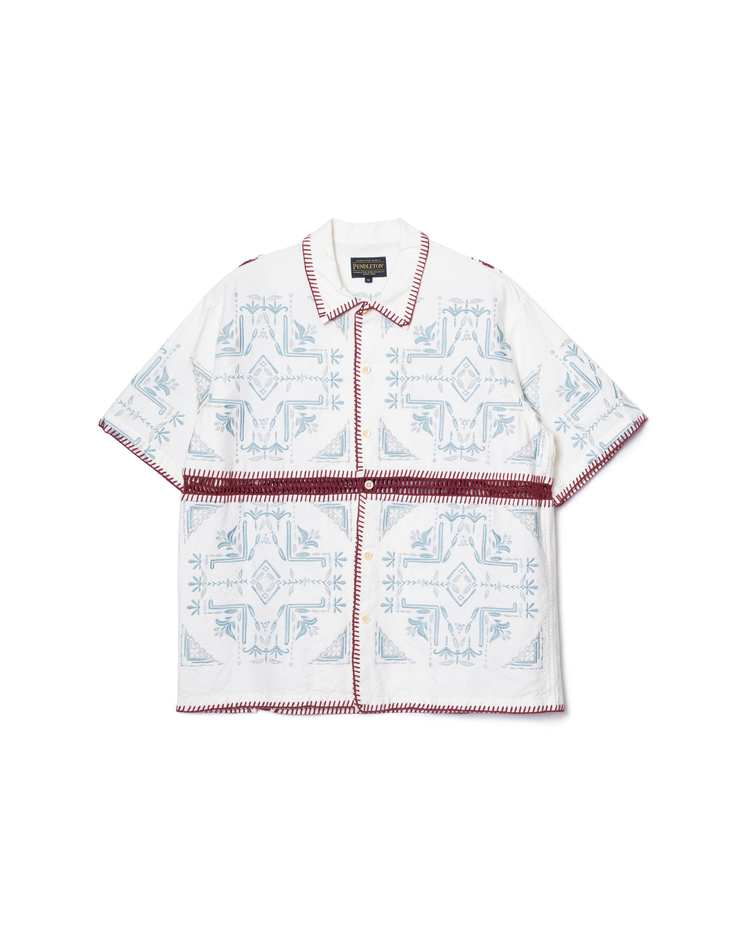 クロシェ・シャツS/S - CORAL【LAUREL GROVE】