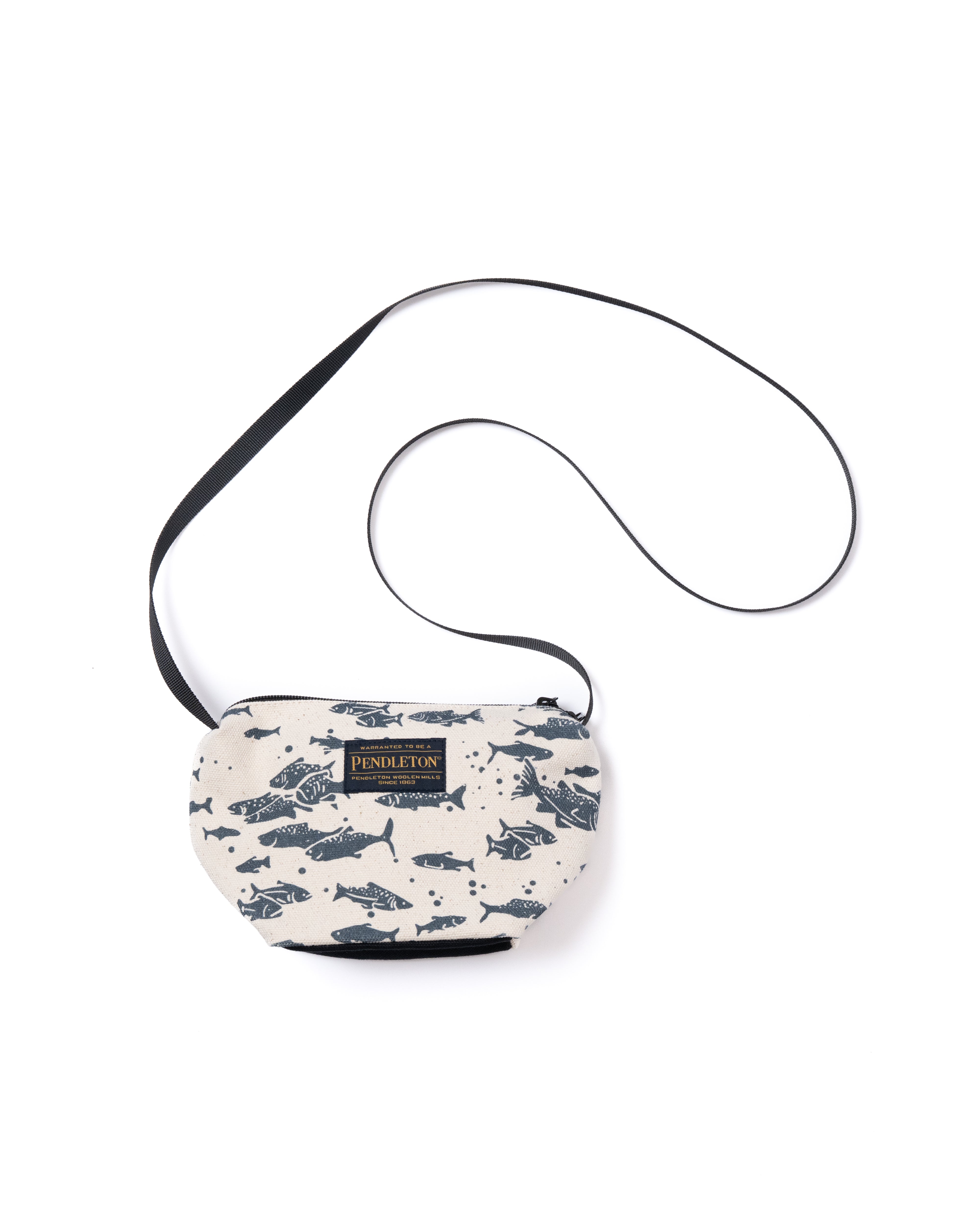 サーモンキャンバス・ポウチ・ショルダー - BLACK