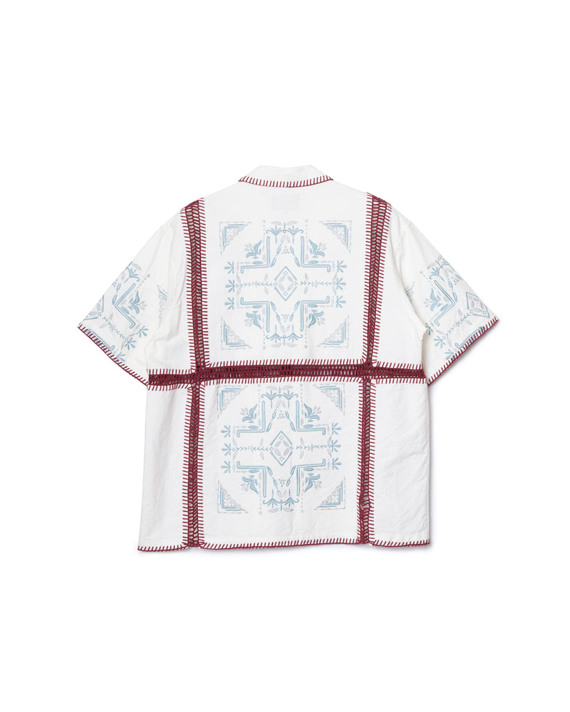 クロシェ・シャツS/S - CORAL【LAUREL GROVE】
