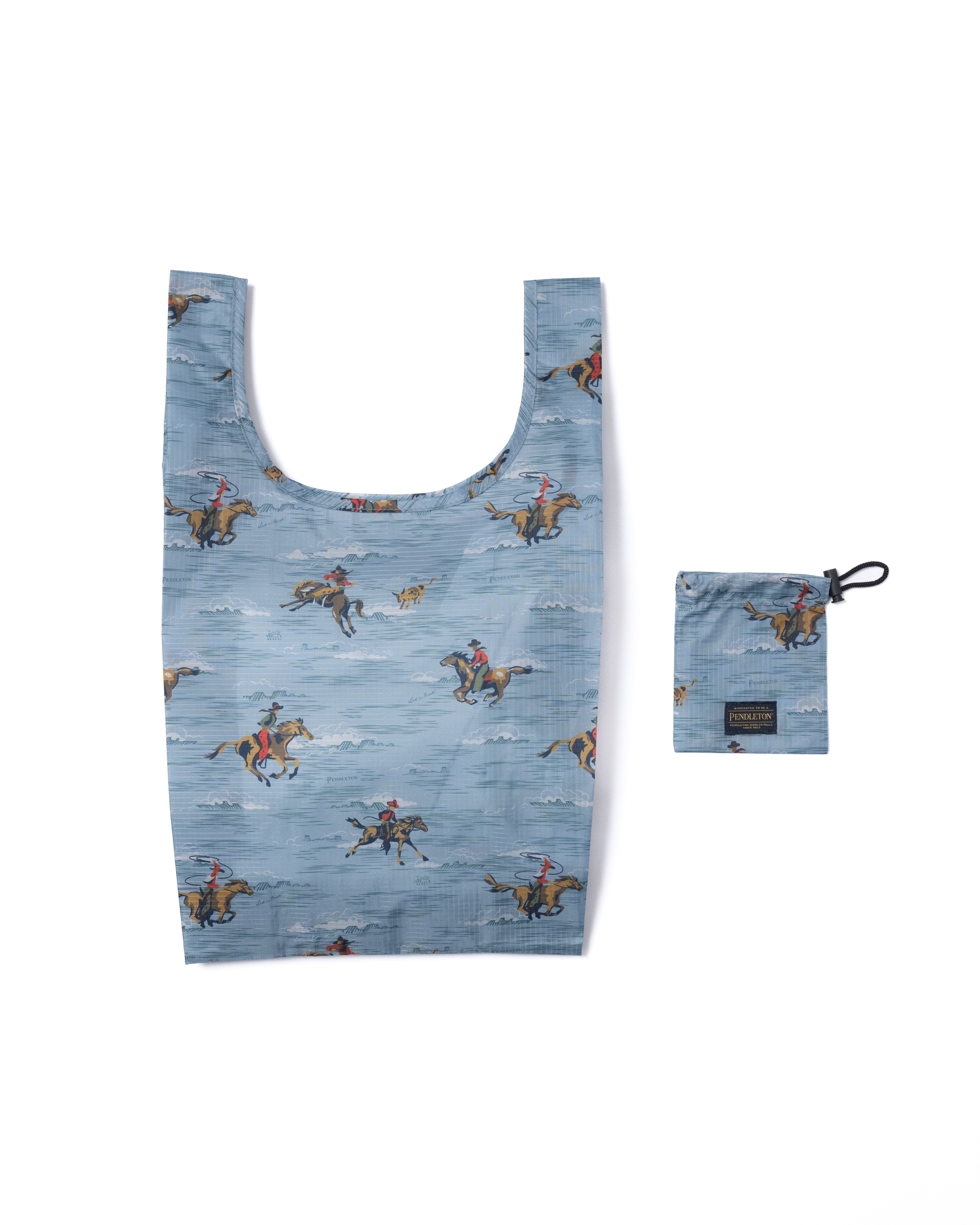 ショッパー W/ポウチ - L.BLUE