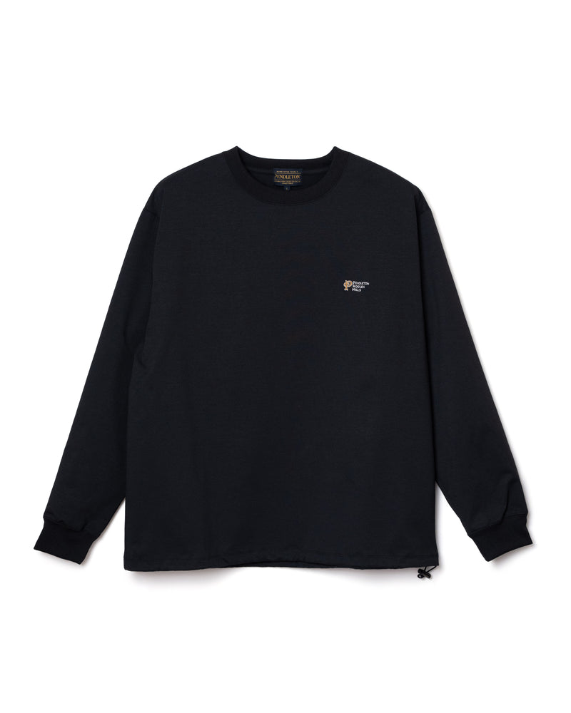 バックプリント・L/S・ティ - BLACK【HARDING】