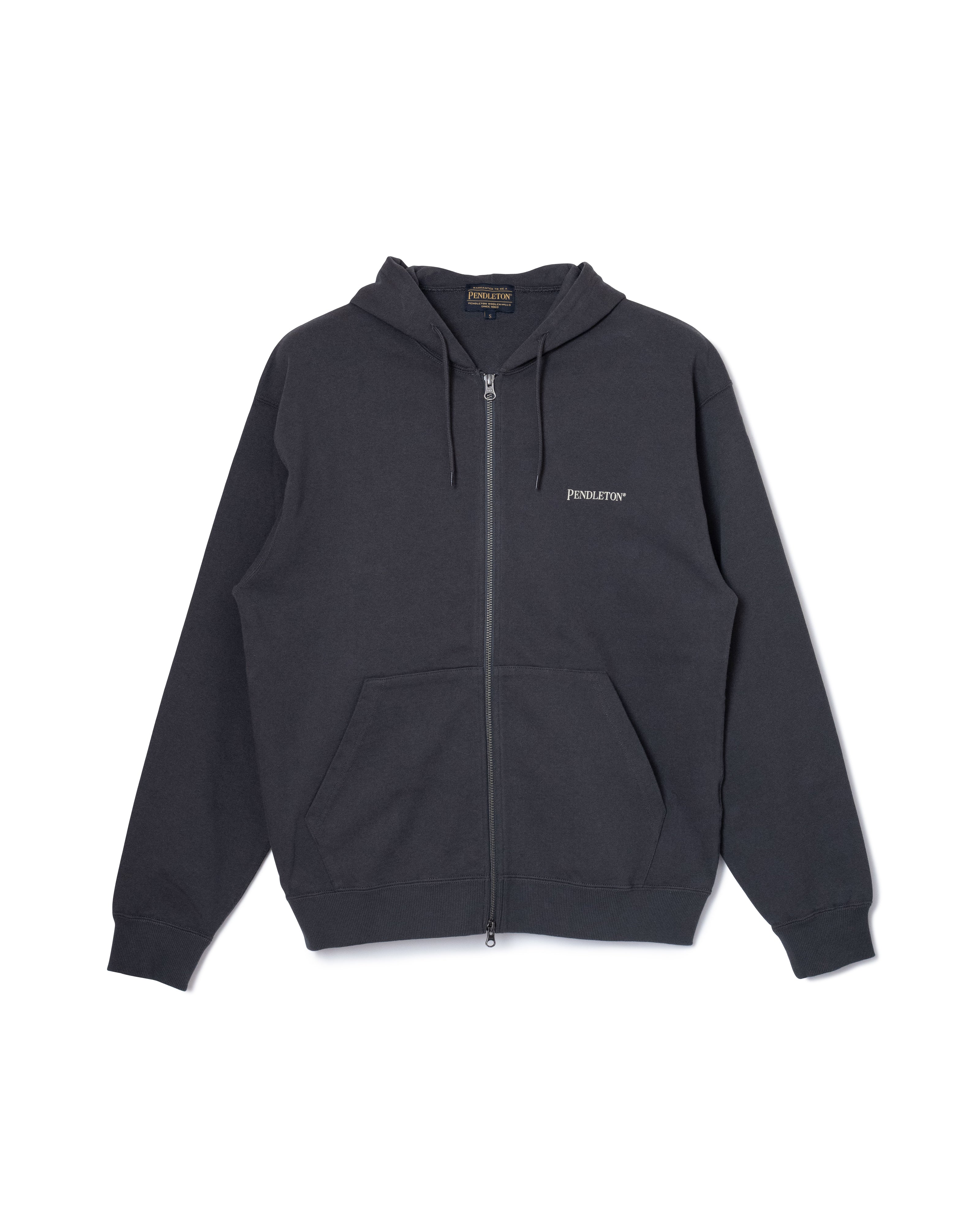 バックプリント・ジップアップフーディ