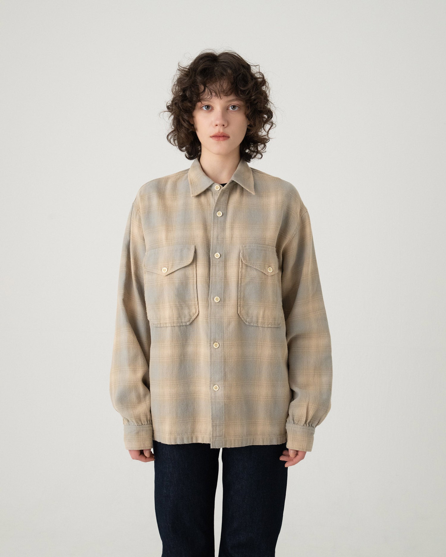 CPOシャツ - SAGE/ECRU