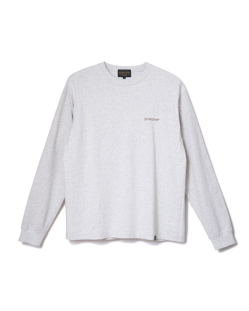 バックプリントコットン L/S Tシャツ - BIRCH【GLACIER PEAKS】