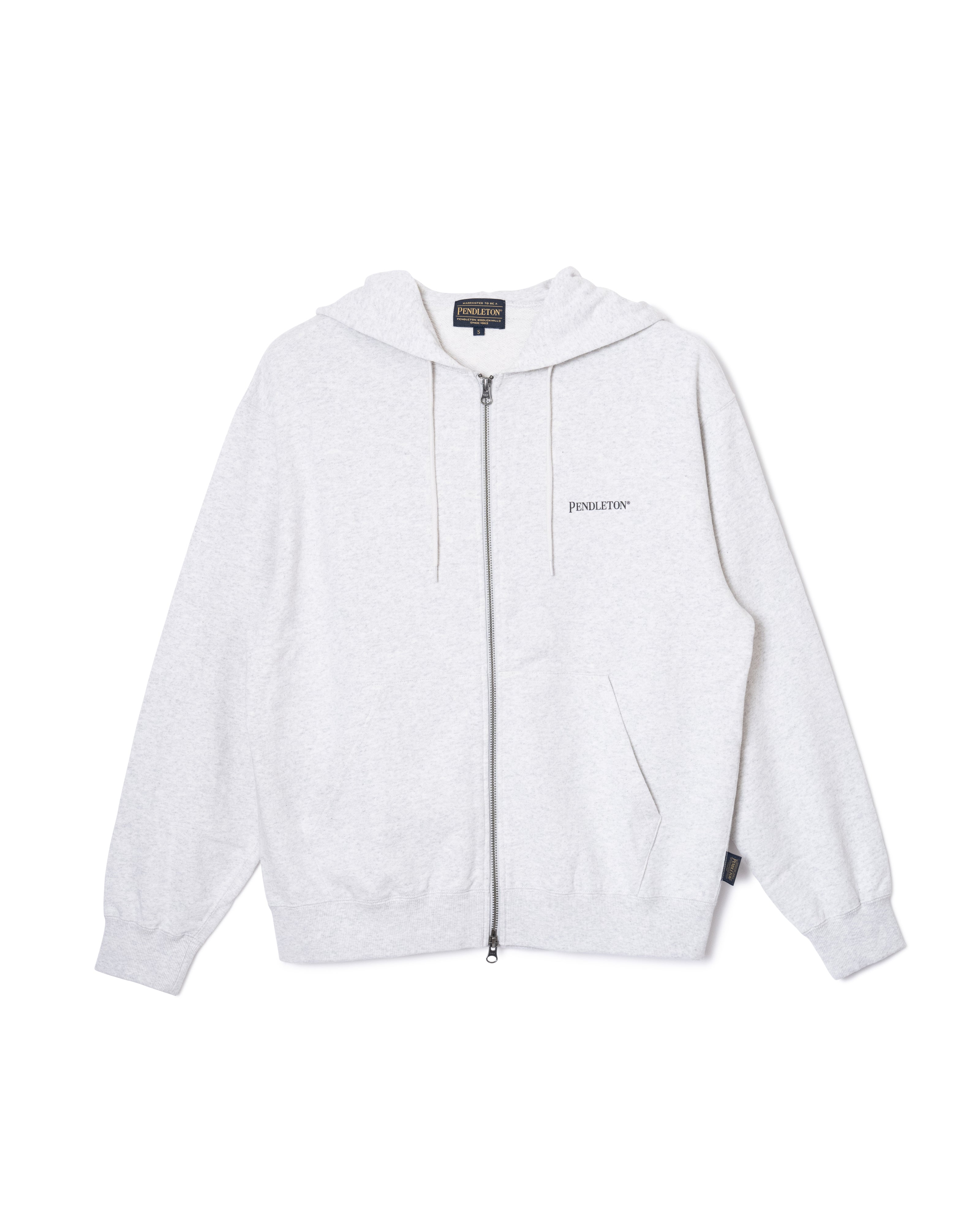 バックプリント・ジップアップフーディ