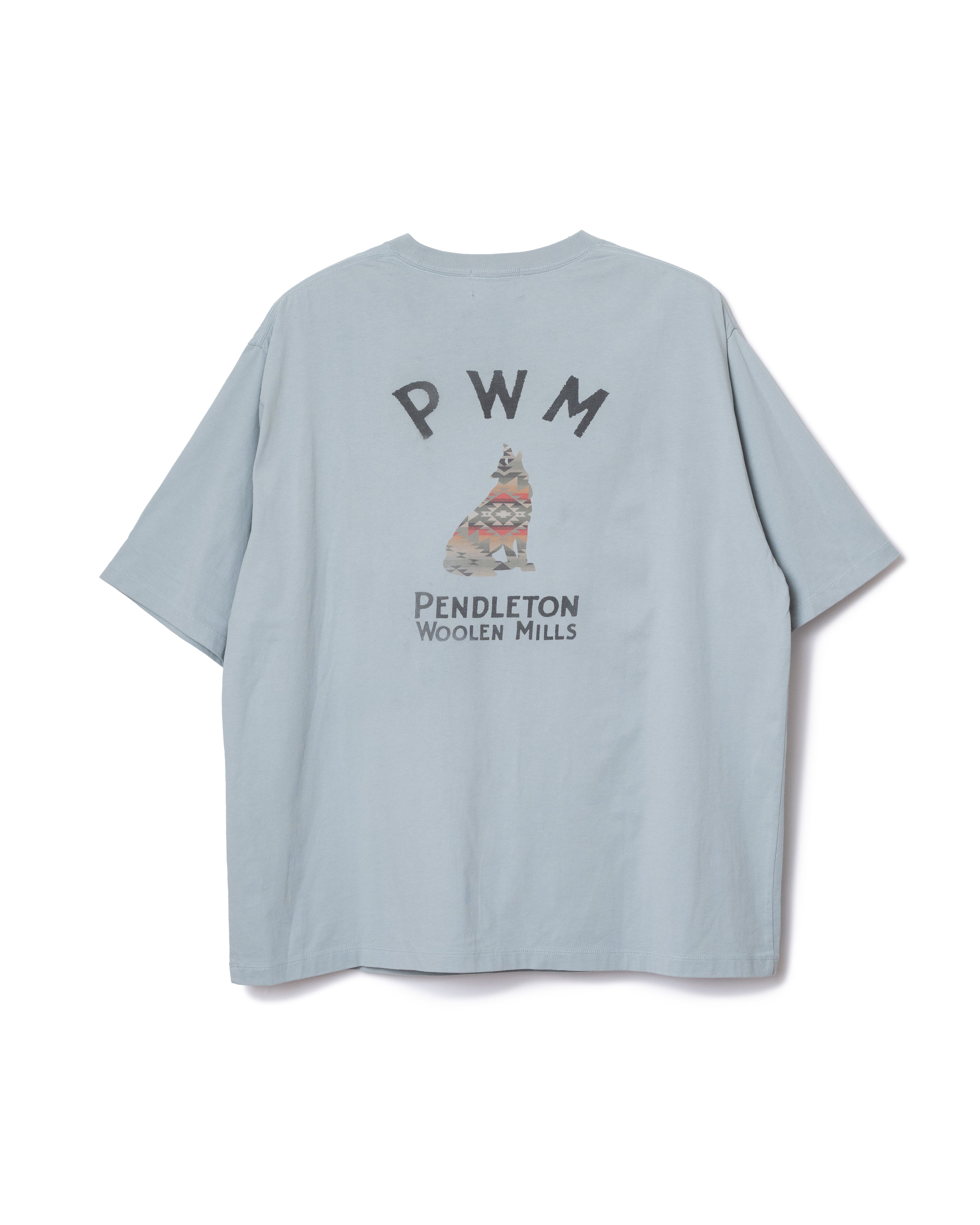バックプリント・プレーティング天竺Tシャツ - GREGE【BUFFALO