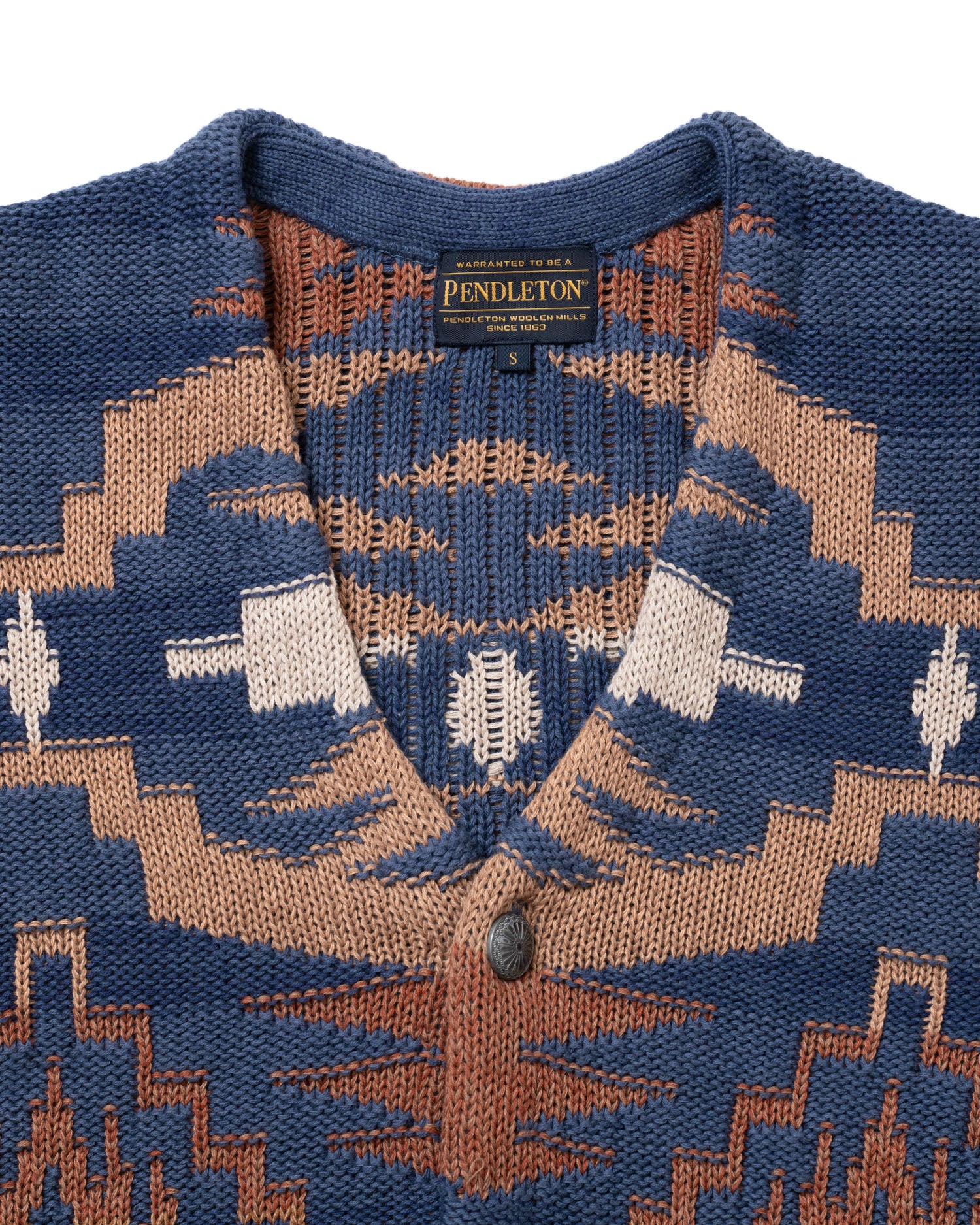 マルチジャガード Vネックカーディガン – PENDLETON WOOLEN MILLS