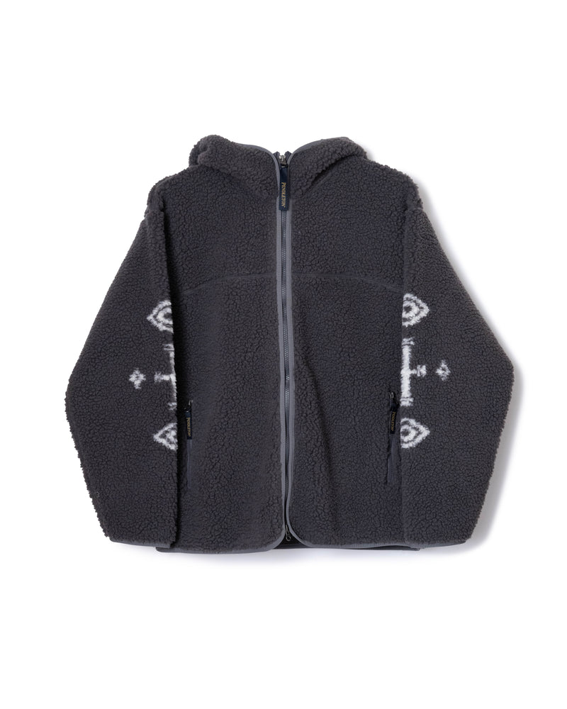 ジャガードジップフーディ