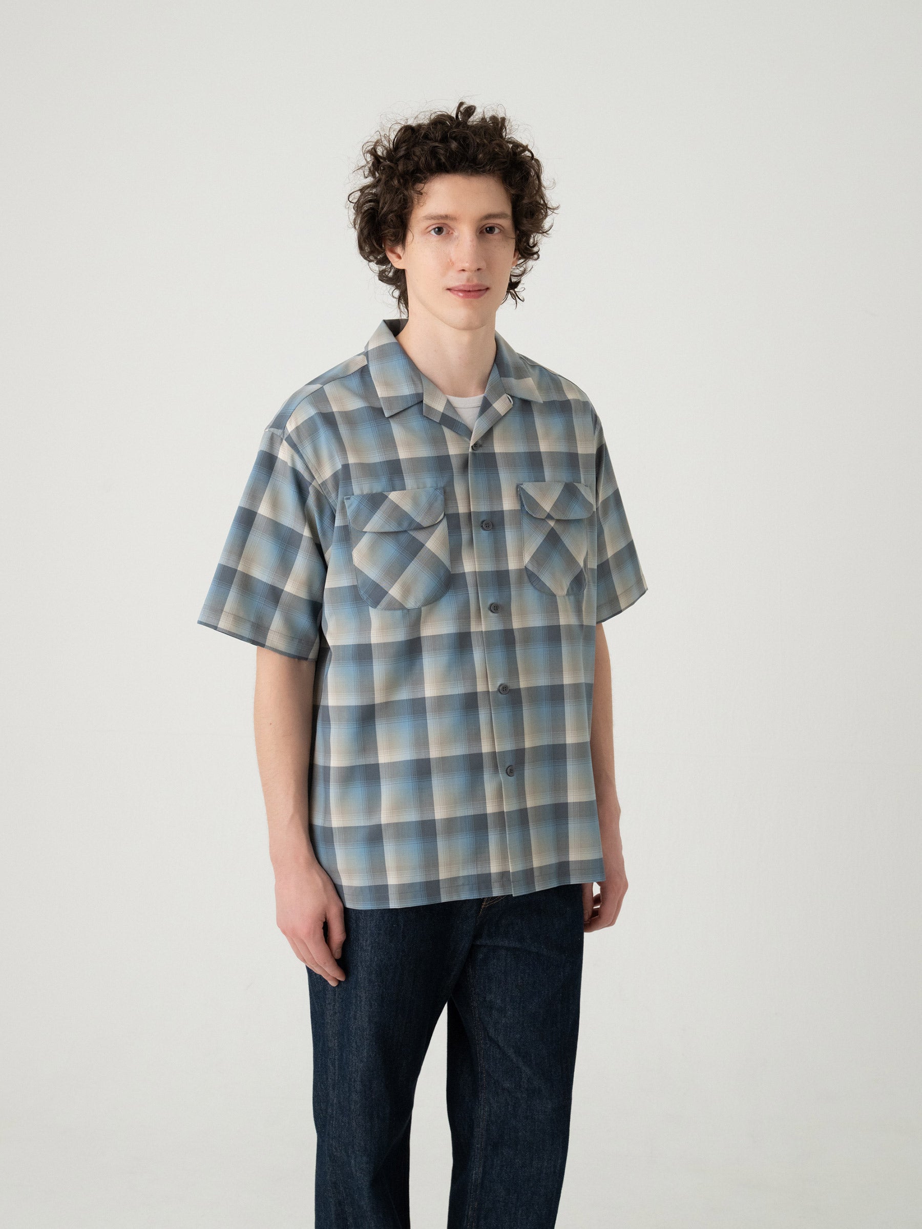 オープンカラー・シャツ・S/S - SLATE/GRAY – PENDLETON WOOLEN MILLS