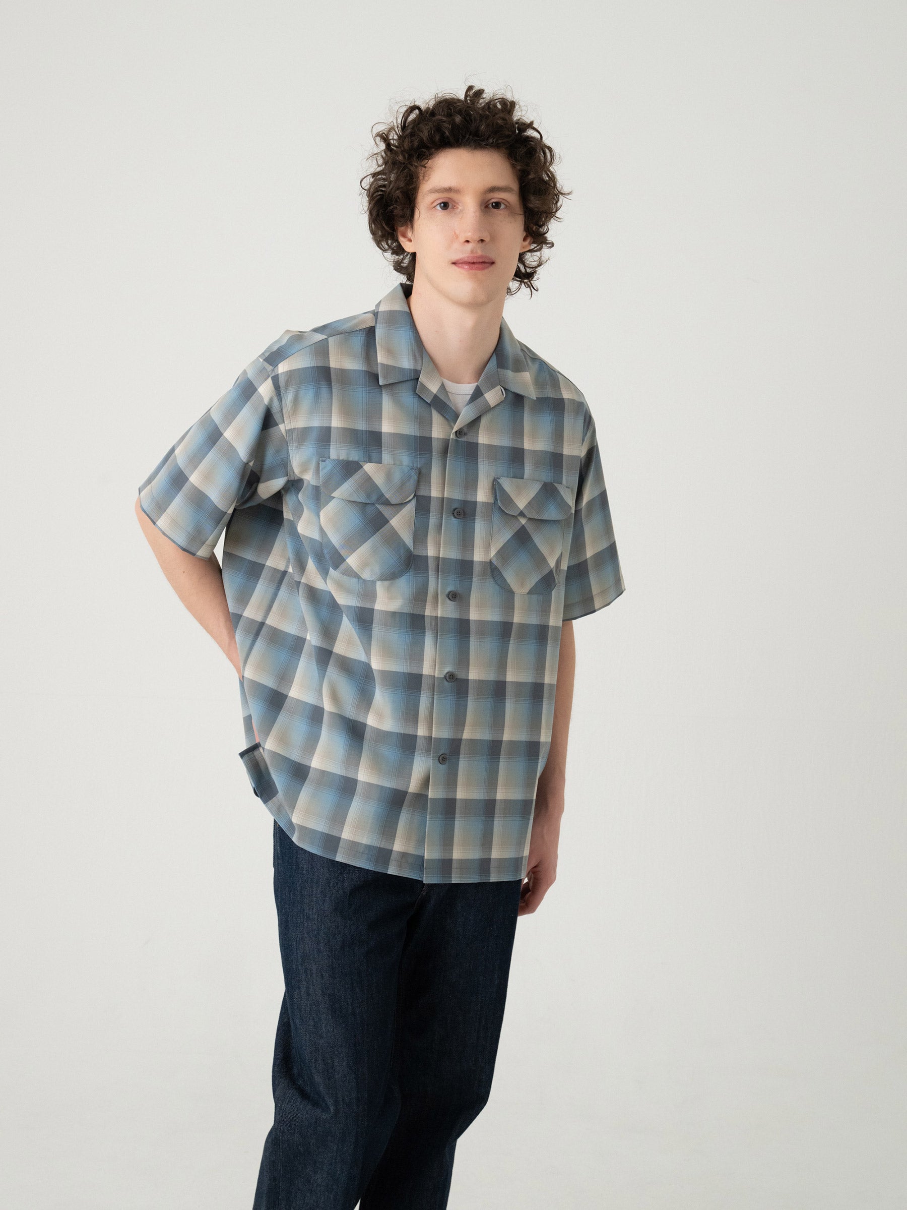 オープンカラー・シャツ・S/S - SLATE/GRAY – PENDLETON WOOLEN MILLS