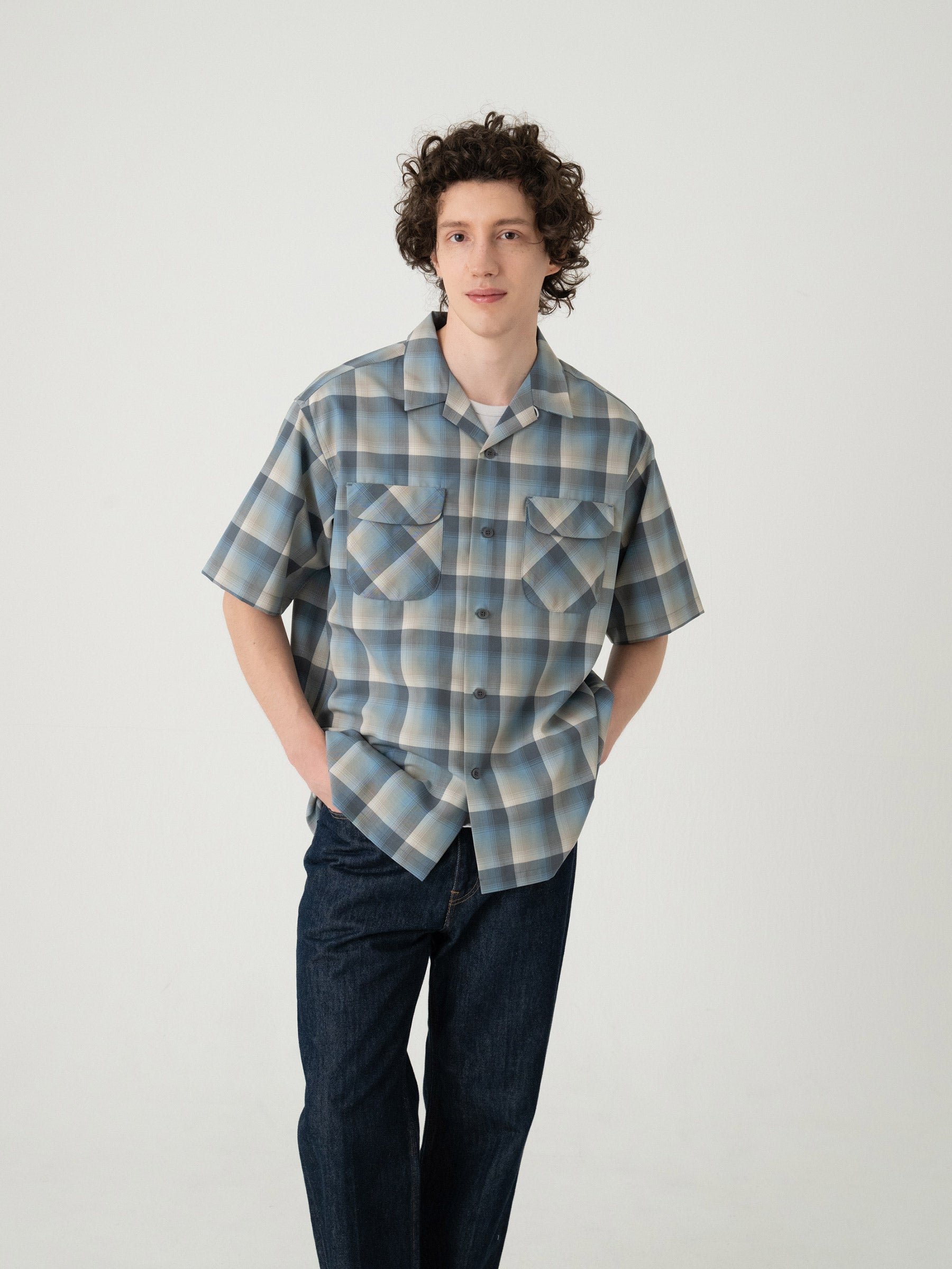オープンカラー・シャツ・S/S - SLATE/GRAY – PENDLETON WOOLEN MILLS