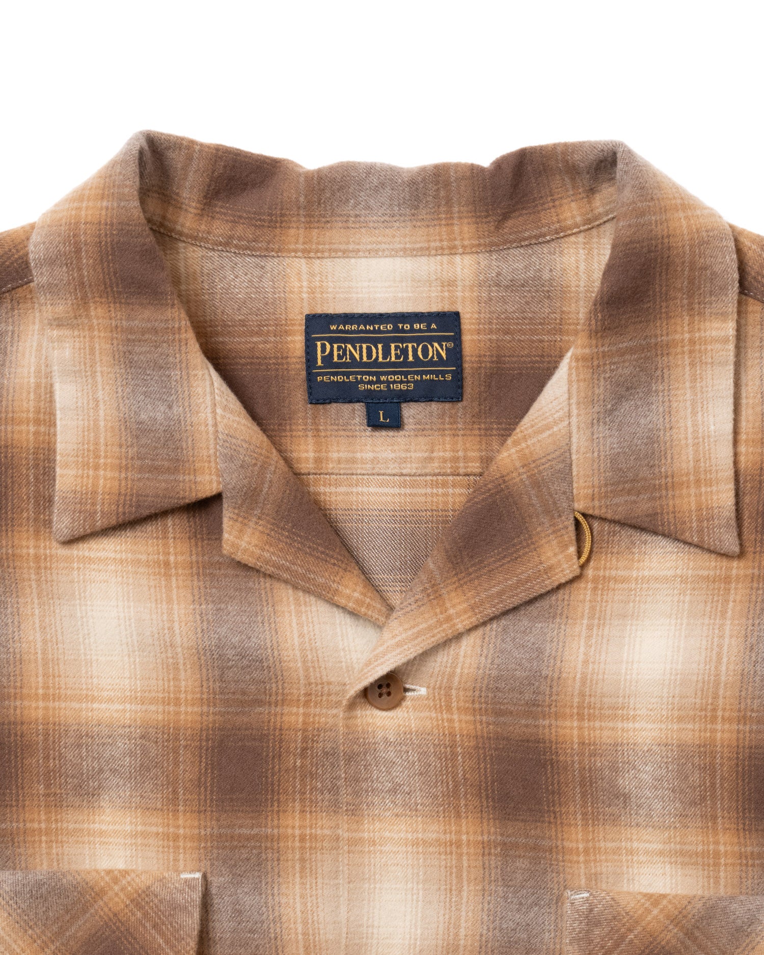 コットンシャギー オープンカラー チェックシャツ – PENDLETON WOOLEN