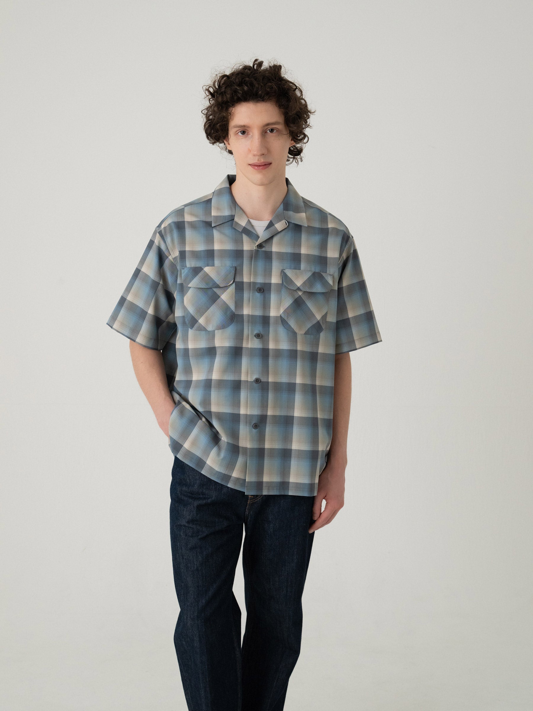 オープンカラー・シャツ・S/S - SLATE/GRAY – PENDLETON WOOLEN MILLS