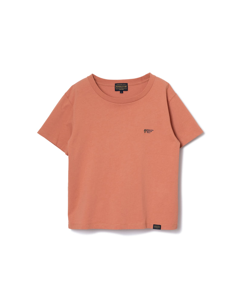 レディース ワンポイント ポケットTシャツ - CORAL