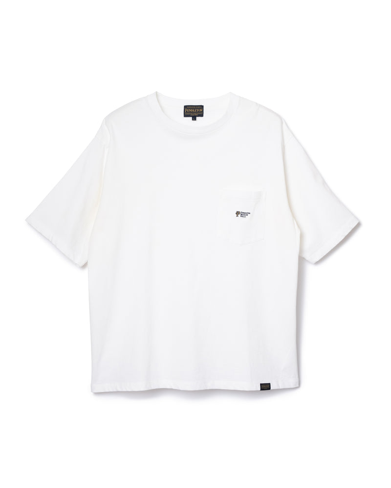 ワンポイント ポケットTシャツ - IVORY