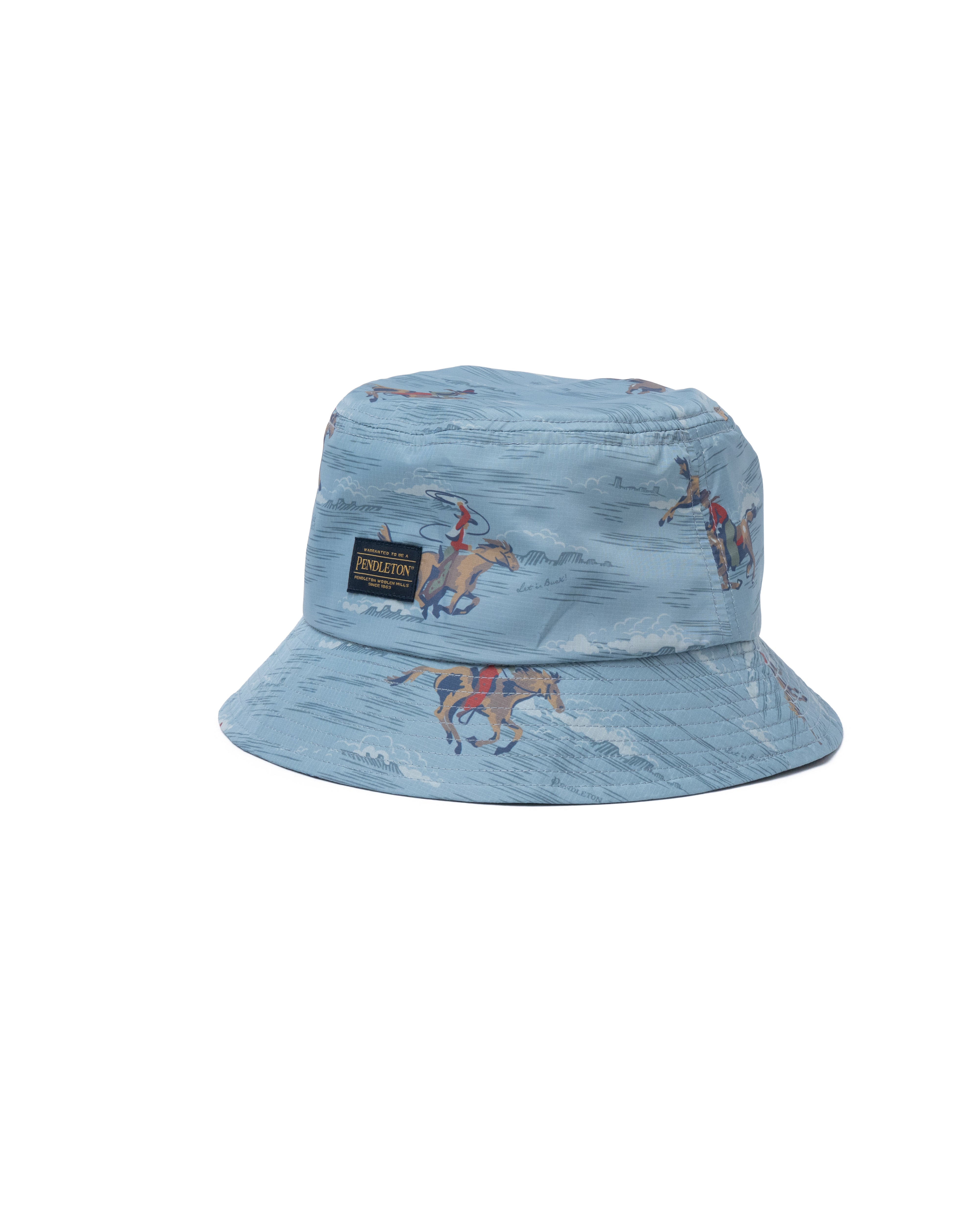 ECOPET プリントハット - BLUE