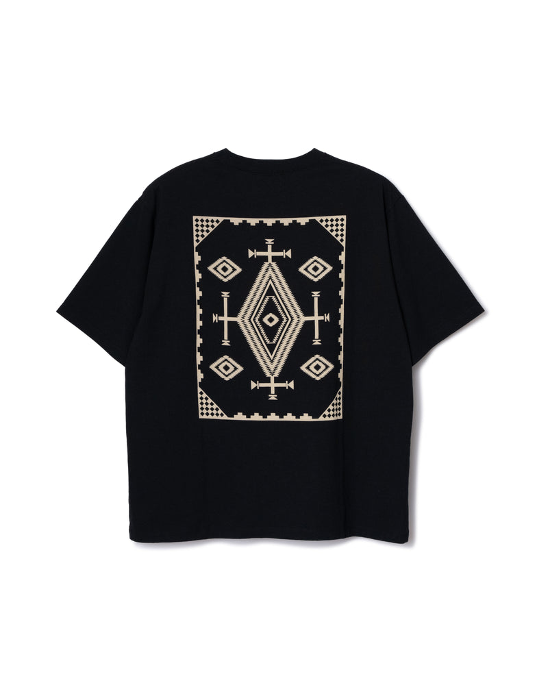 バックプリント コットンTシャツ - BLACK【LOS OJOS】