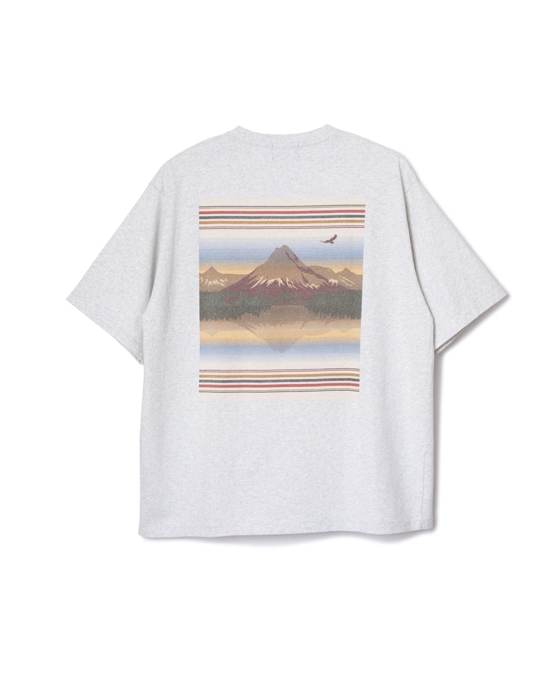 バックプリント コットンTシャツ - BIRCH【GLACIER PEAKS】