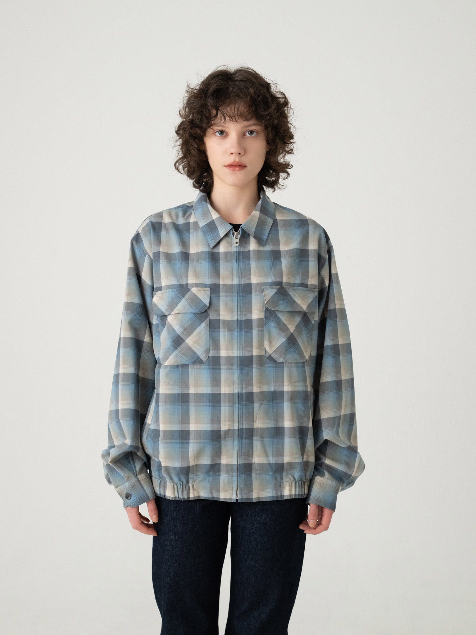 チェック ジップジャケット - SLATE/GRAY – PENDLETON WOOLEN MILLS チェック ジップジャケット - SLATE/GRAY – PENDLETON WOOLEN MILLS