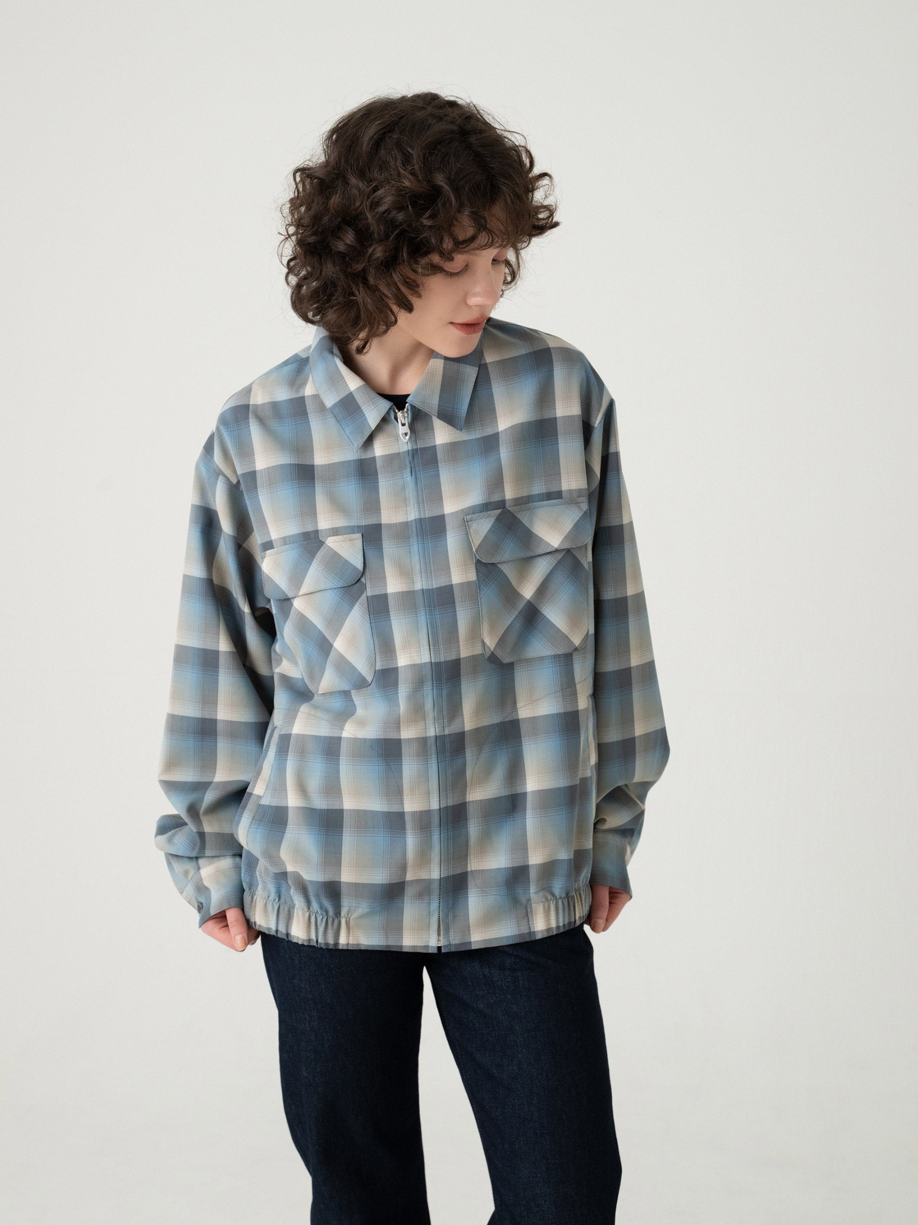 チェック ジップジャケット - SLATE/GRAY – PENDLETON WOOLEN MILLS チェック ジップジャケット - SLATE/GRAY – PENDLETON WOOLEN MILLS
