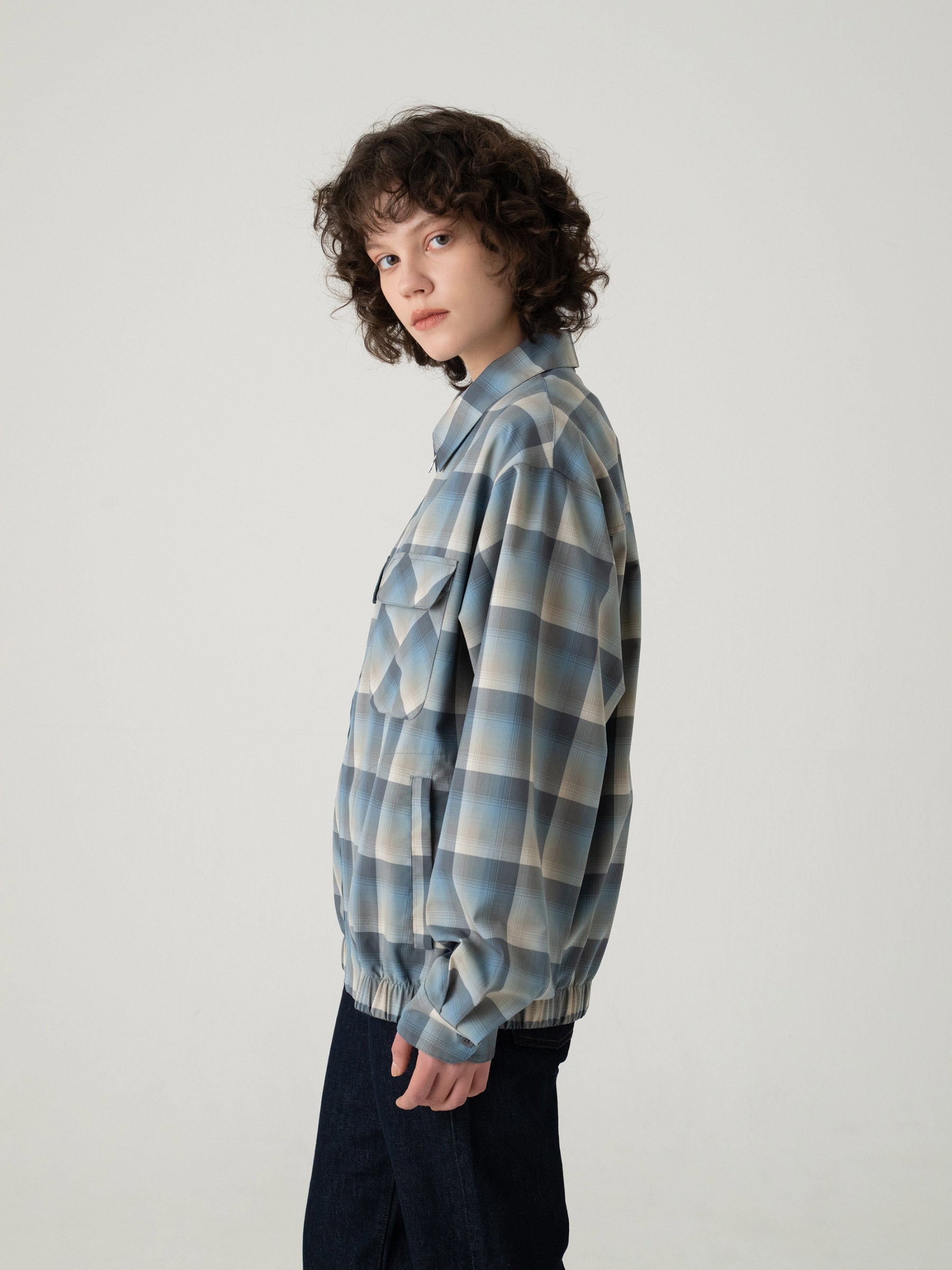 オフスケール ジップチェック ジャケット - SLATE/GRAY – PENDLETON