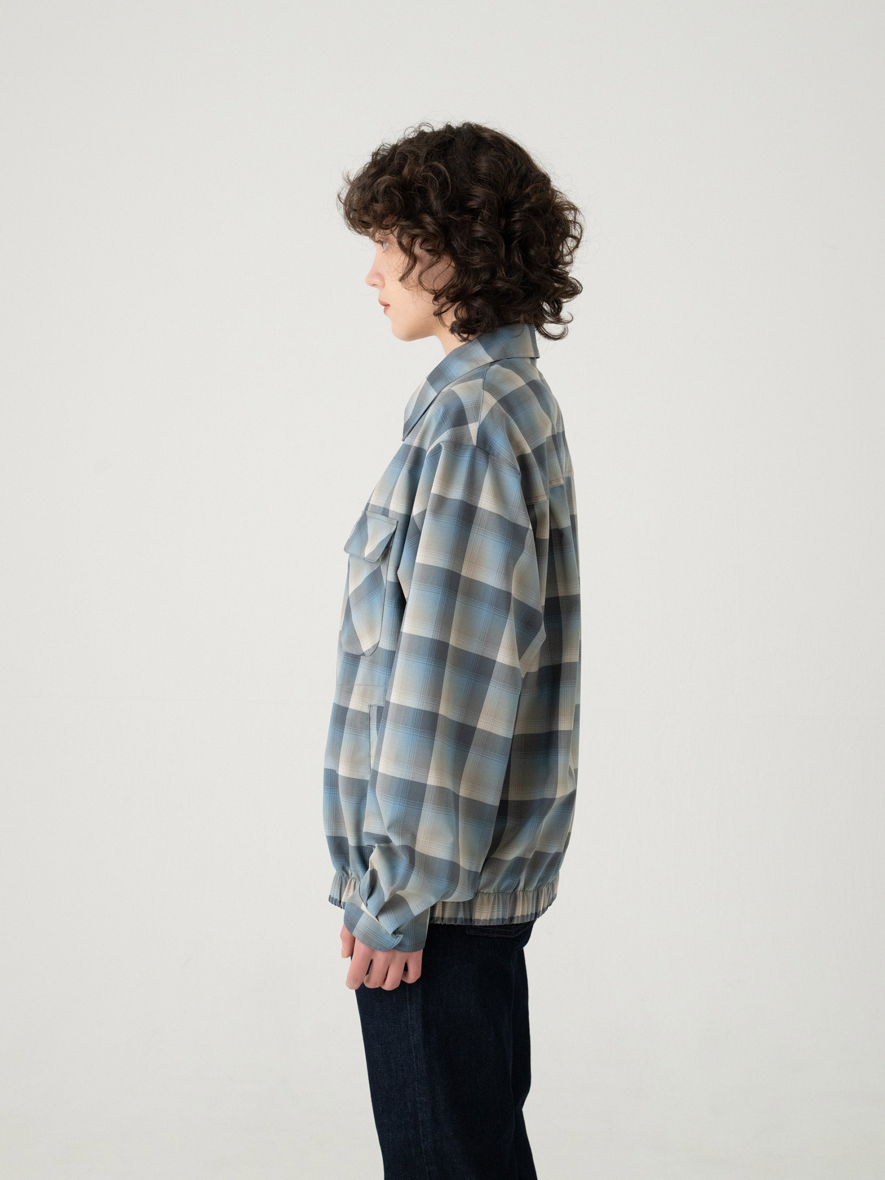 チェック ジップジャケット - SLATE/GRAY – PENDLETON WOOLEN MILLS
