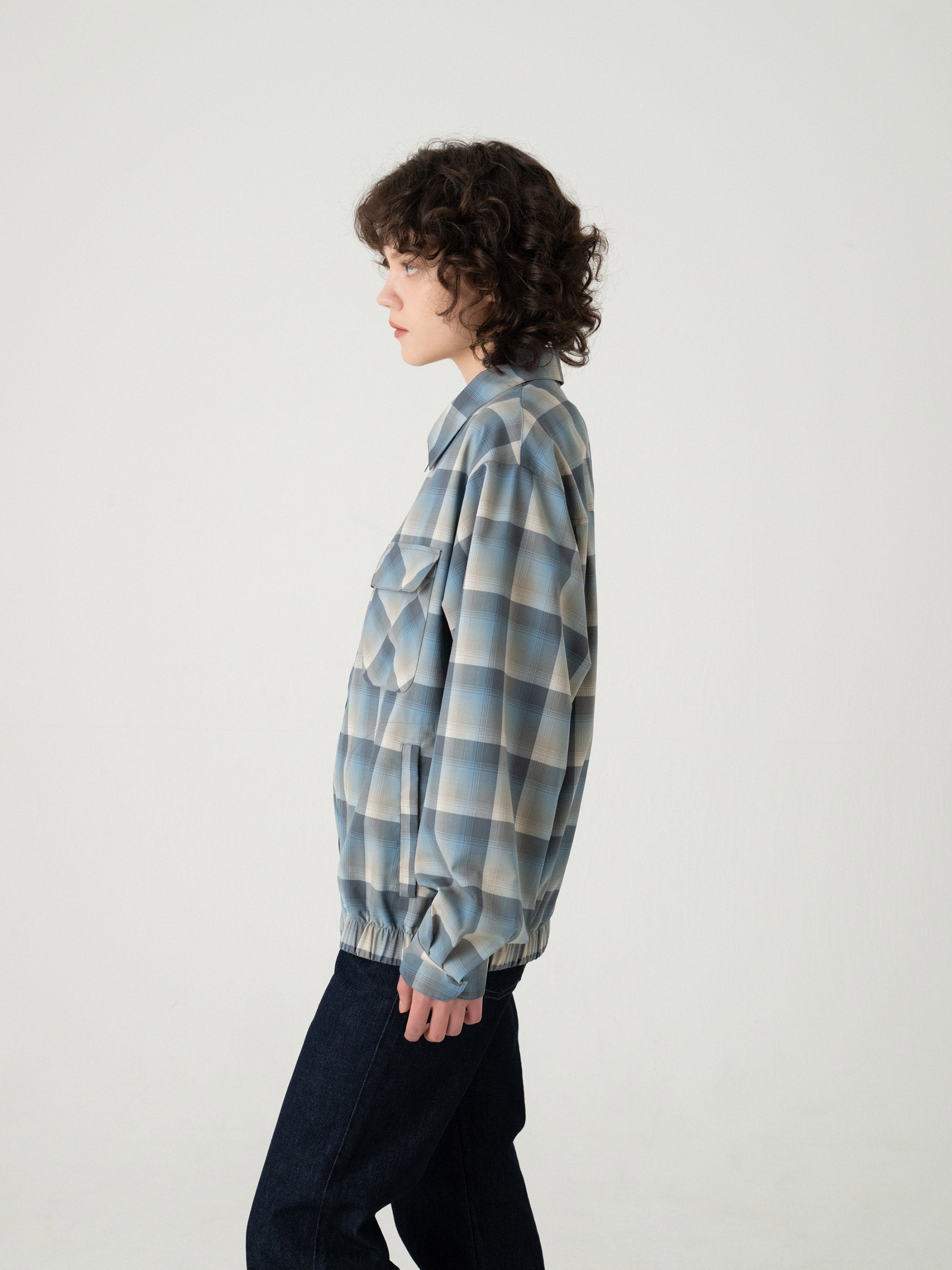 チェック ジップジャケット - SLATE/GRAY – PENDLETON WOOLEN MILLS