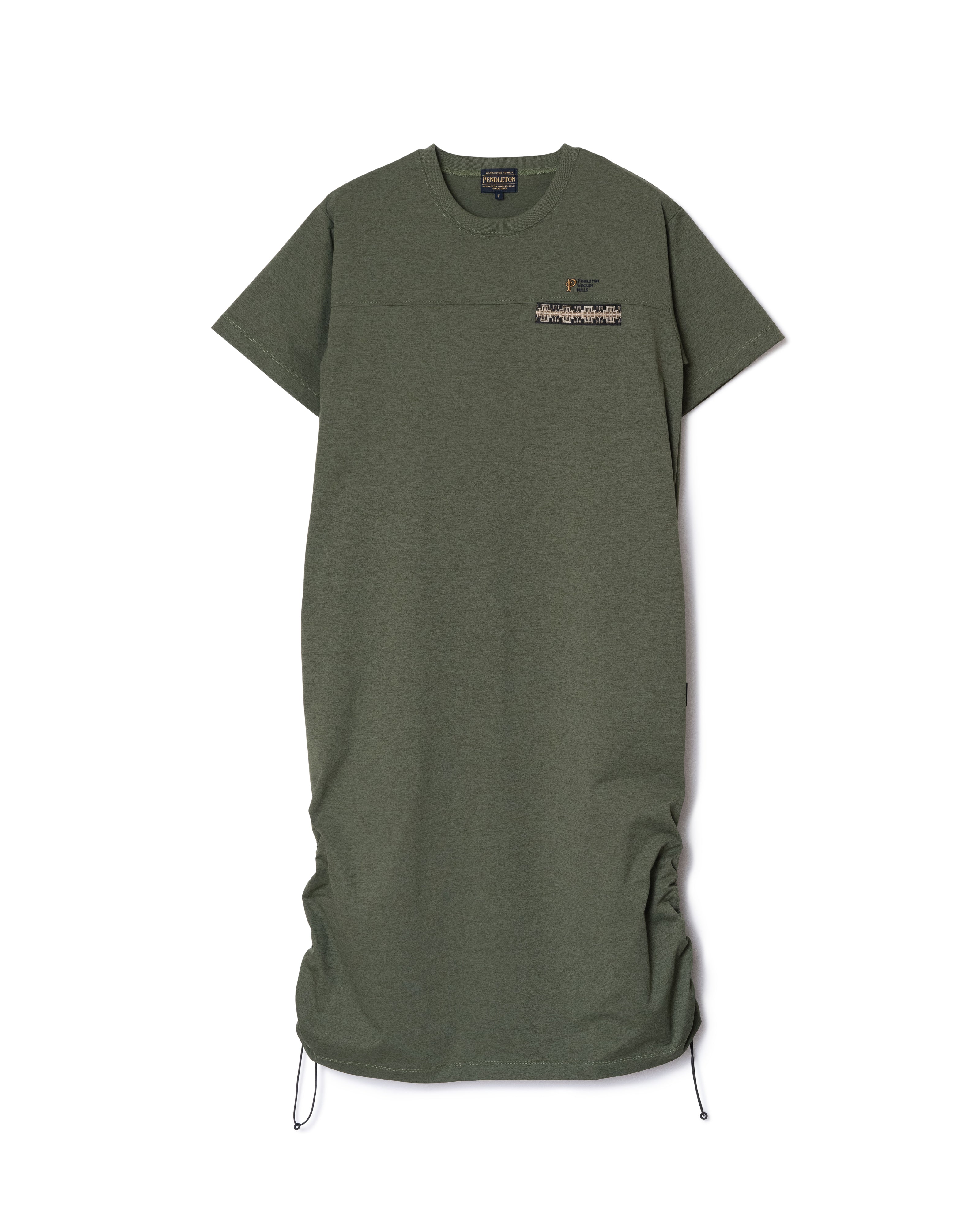 ショートスリーブ・ドレス - KHAKI