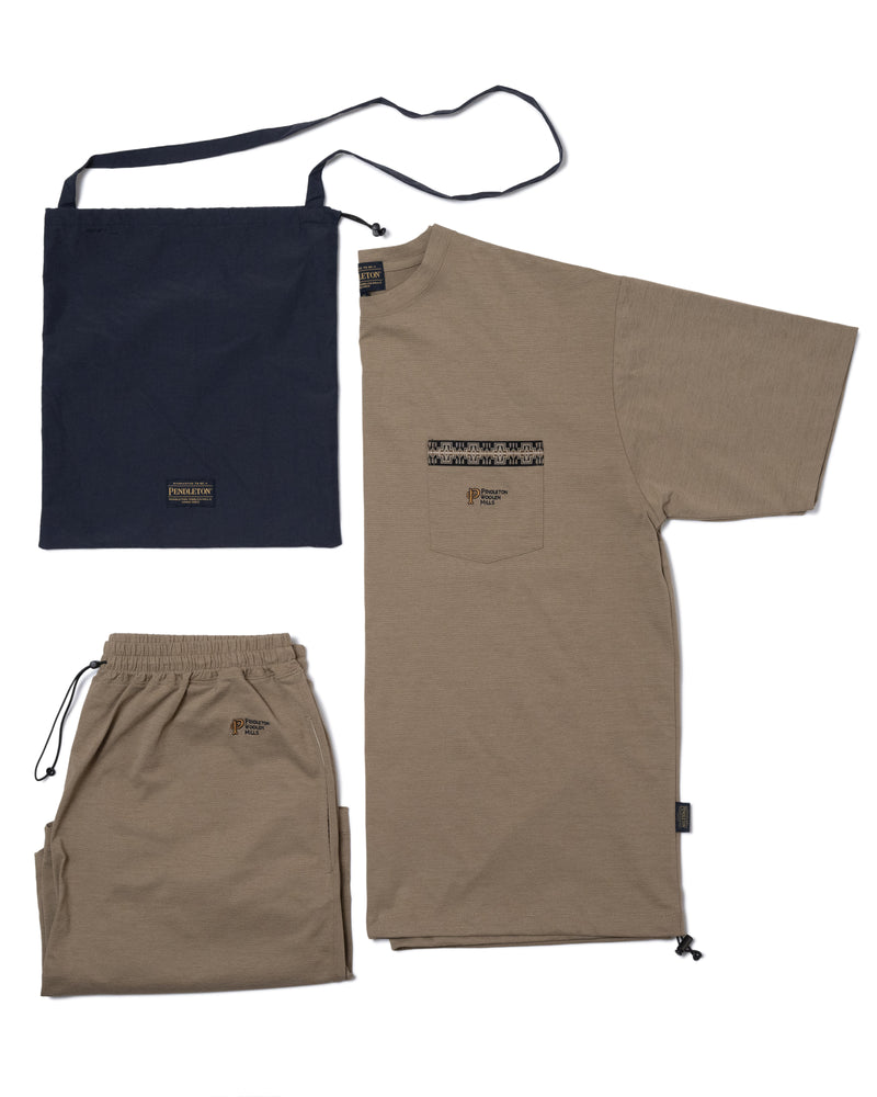 ティ/ショーツ/バッグセット - TAN