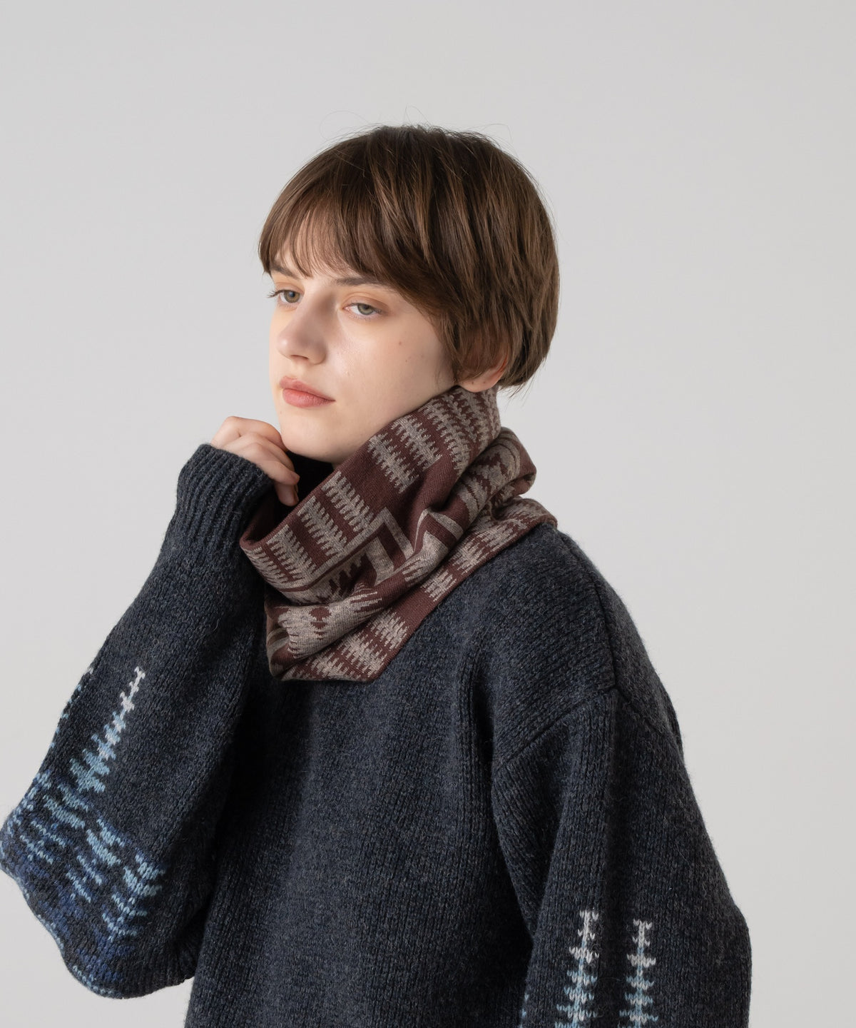 REVERSIBLE KNIT NECK WARMER