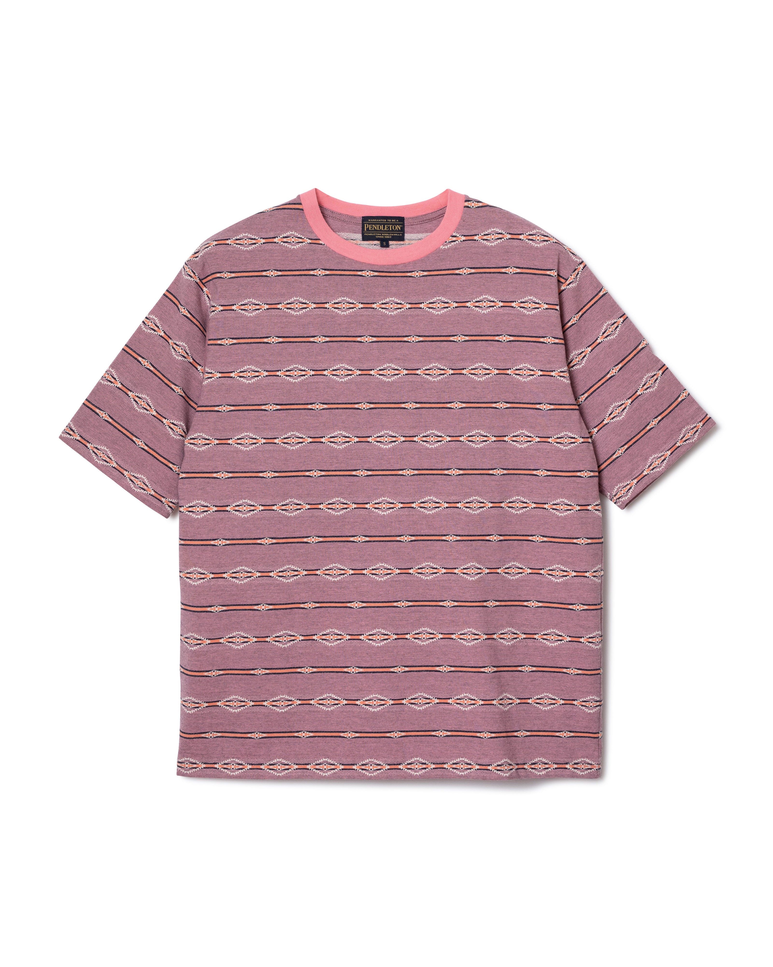 ジャガードボーダーTシャツ - BLUE【HELENA RIDGE】 – PENDLETON