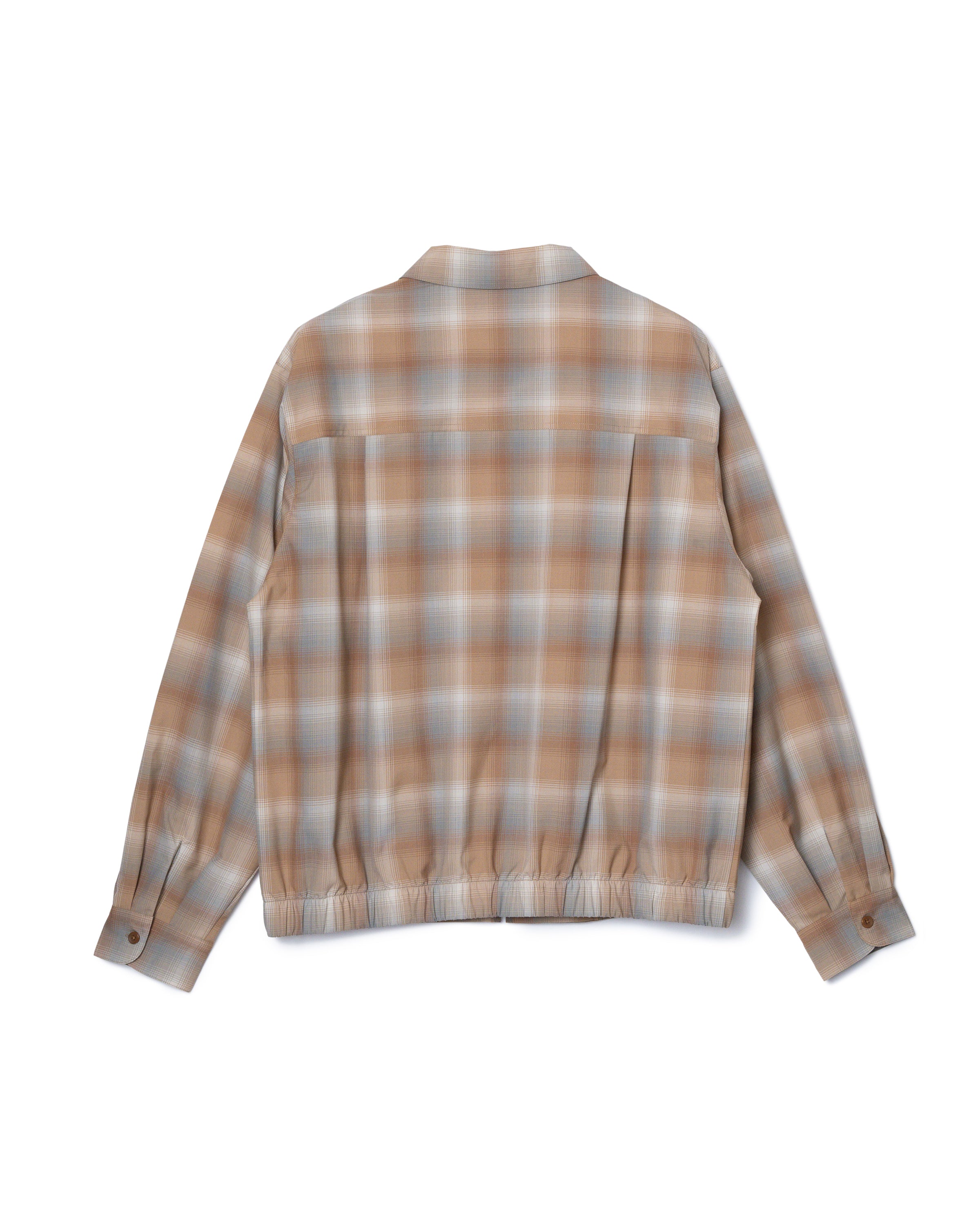 チェック ジップジャケット - BEIGE/GRAY – PENDLETON WOOLEN MILLS