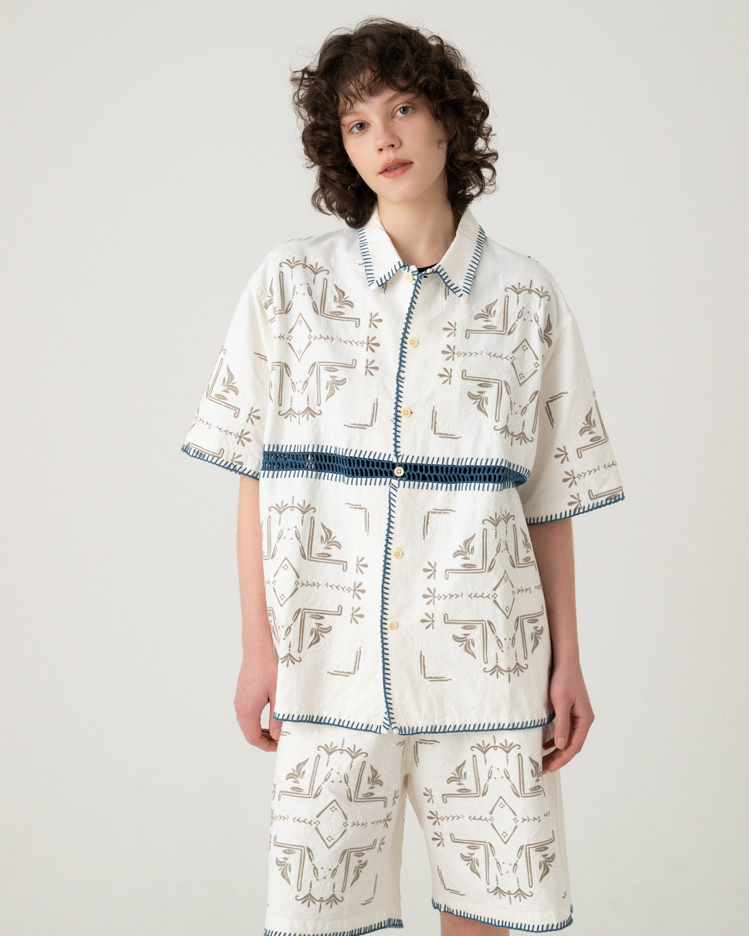 クロシェ・シャツS/S - TEAL 【LAUREL GROVE】 – PENDLETON WOOLEN