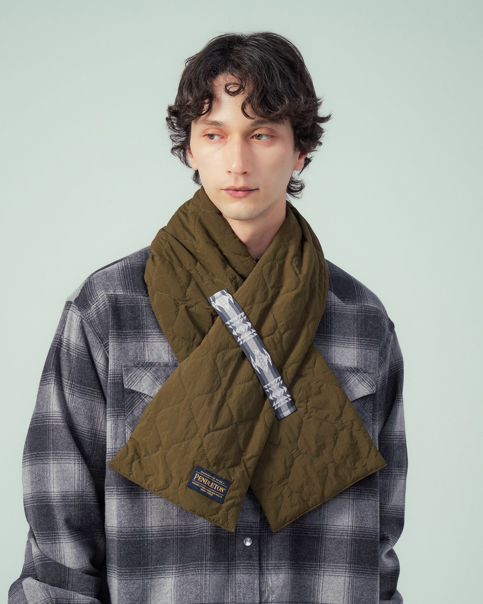 ベルギー製 80s DRIES VAN NOTEN キルティング マフラー ベルギー製 80s DRIES VAN NOTEN キルティング マフラー