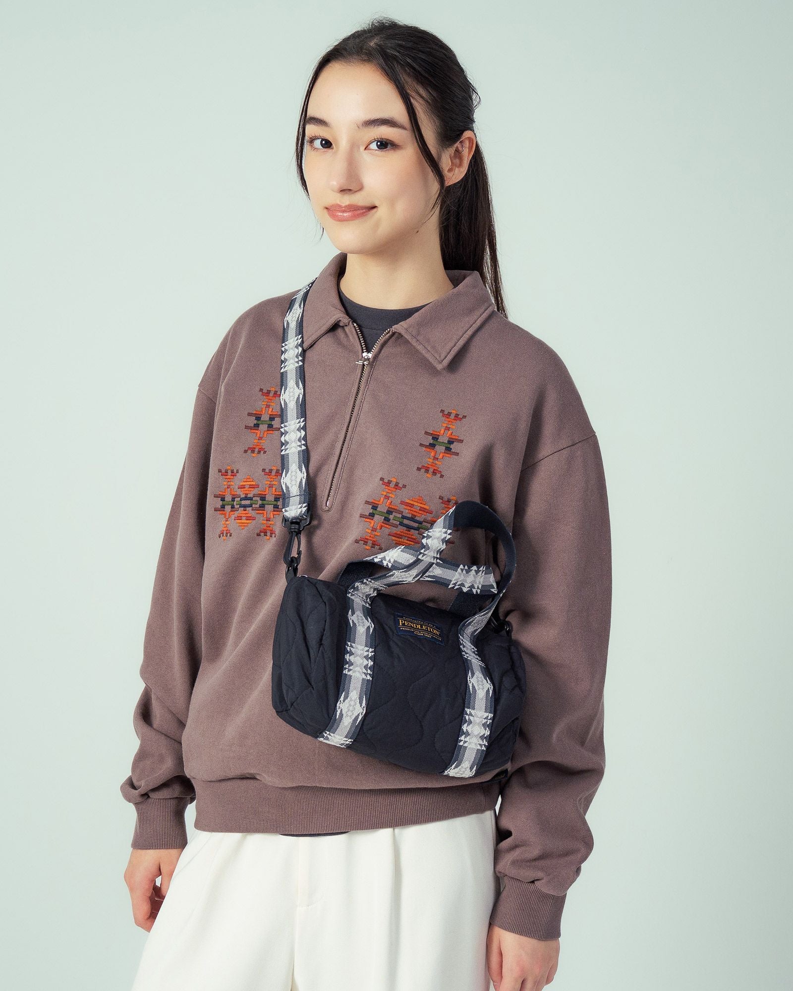 キルティング・ドラムバッグ