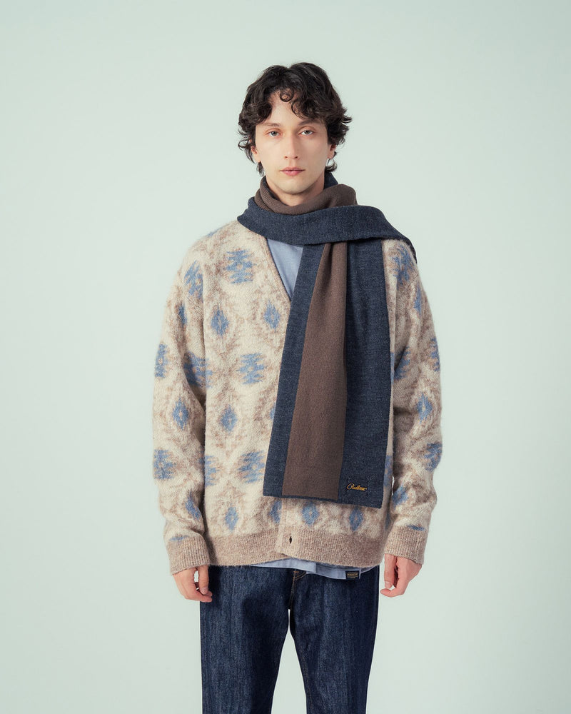 ロゴワッペン・ニットマフラー