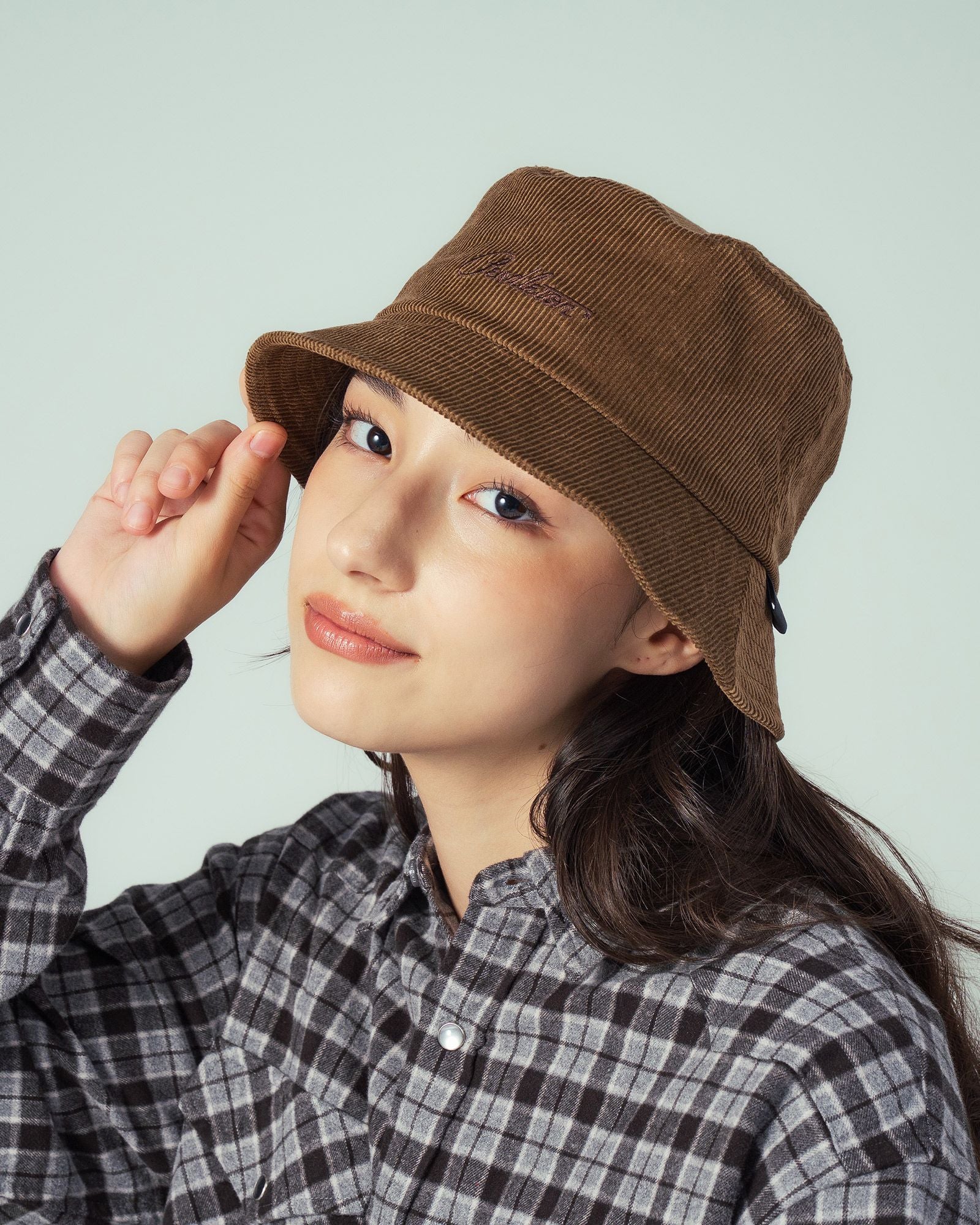 コーデュロイロゴ・エンブロイダリーハット