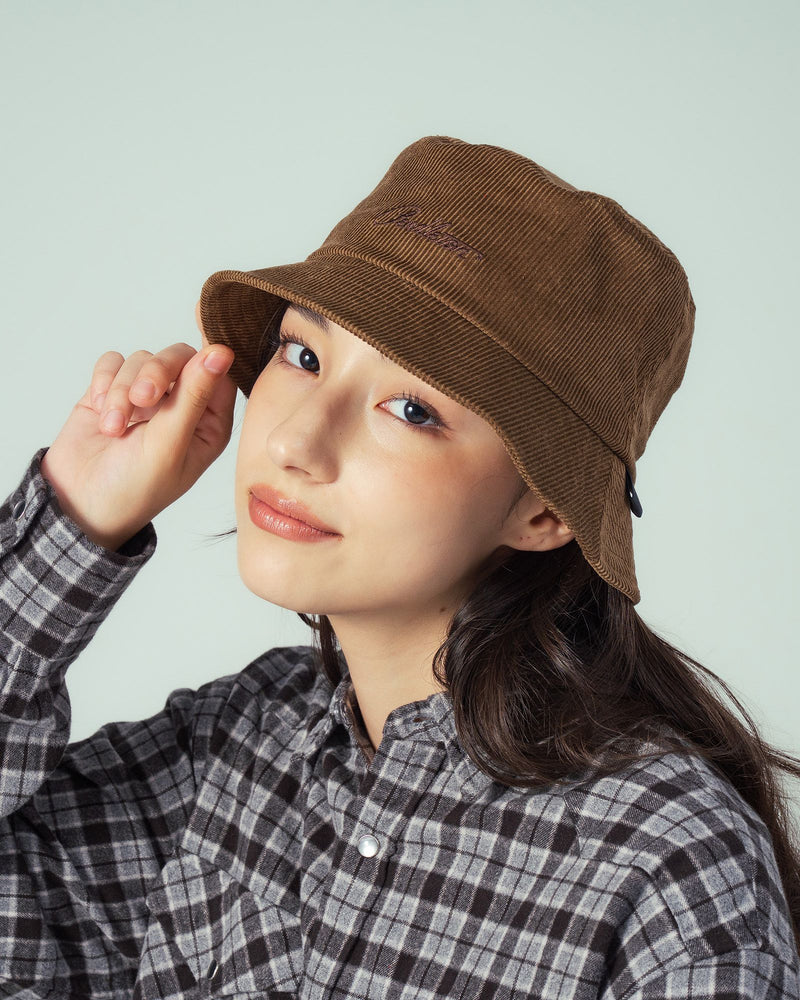 コーデュロイロゴ・エンブロイダリーハット