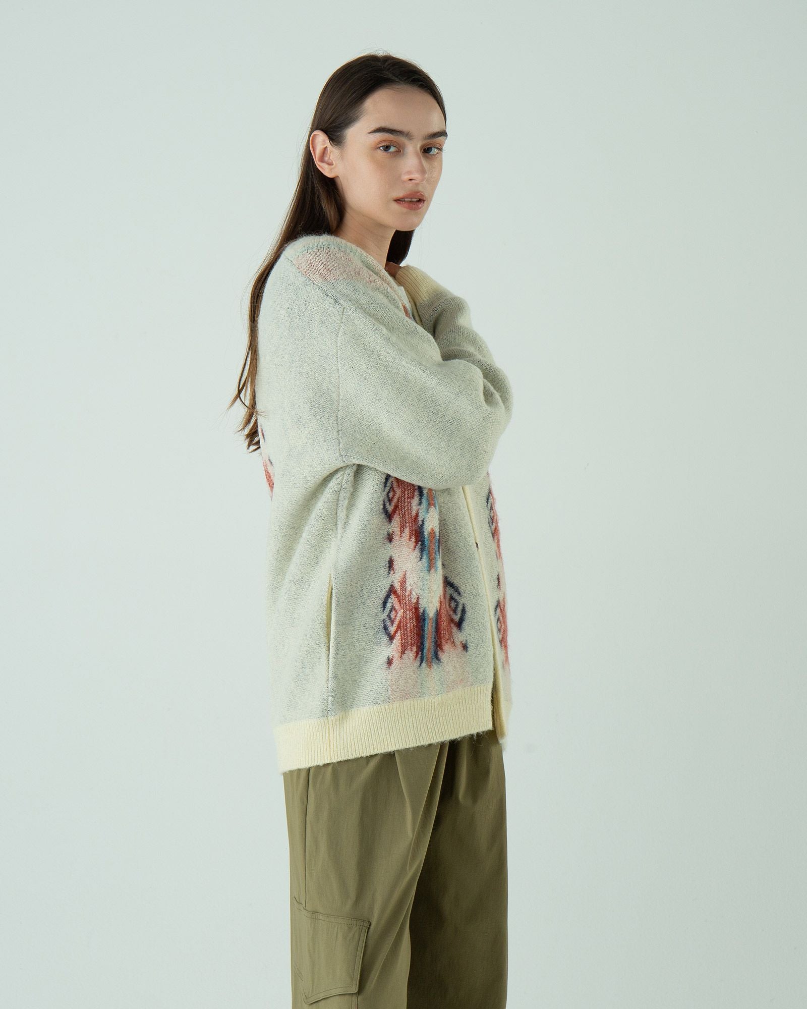 シャギーカーディガン