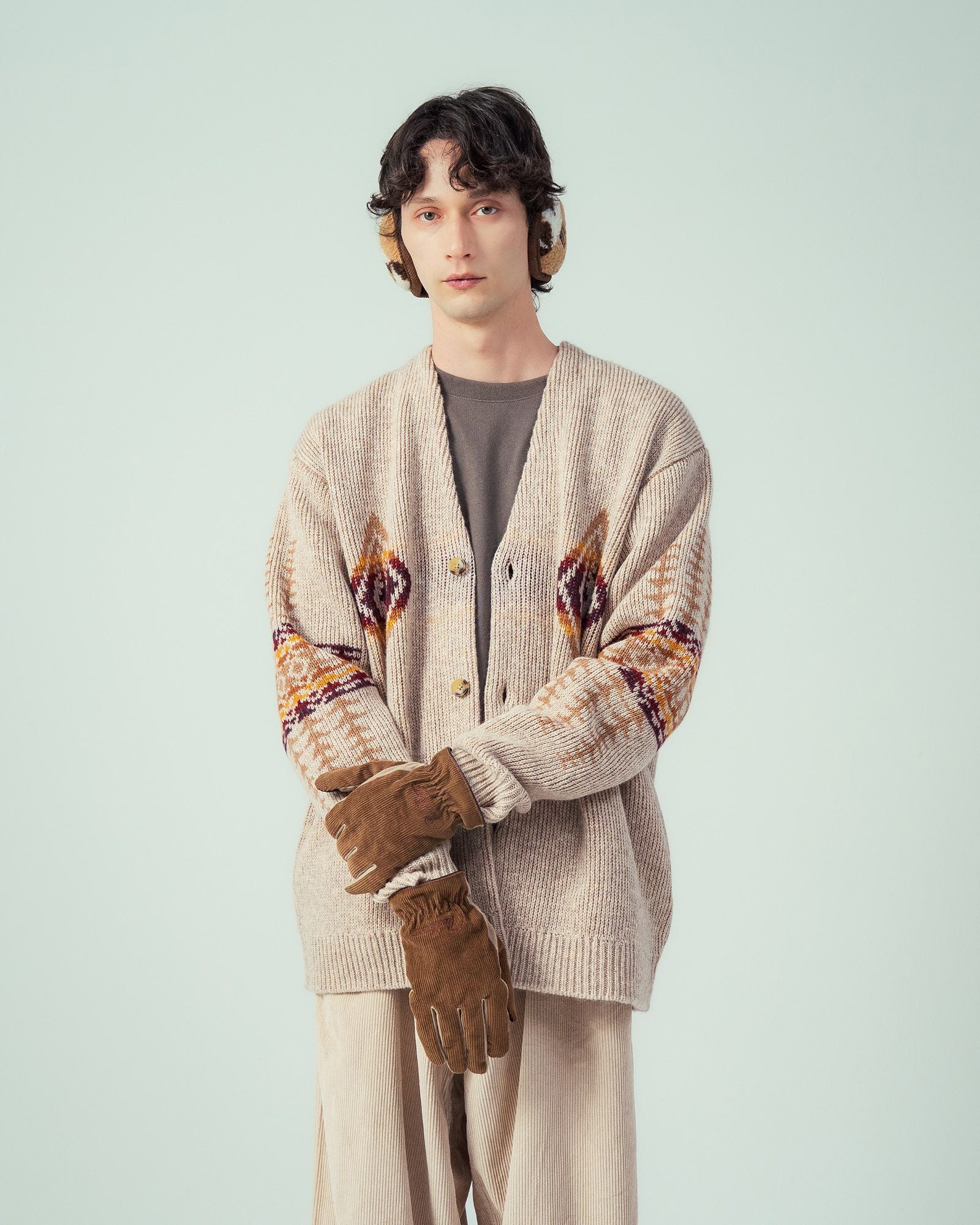 コーデュロイロゴ・エンブロイダリーグローブ