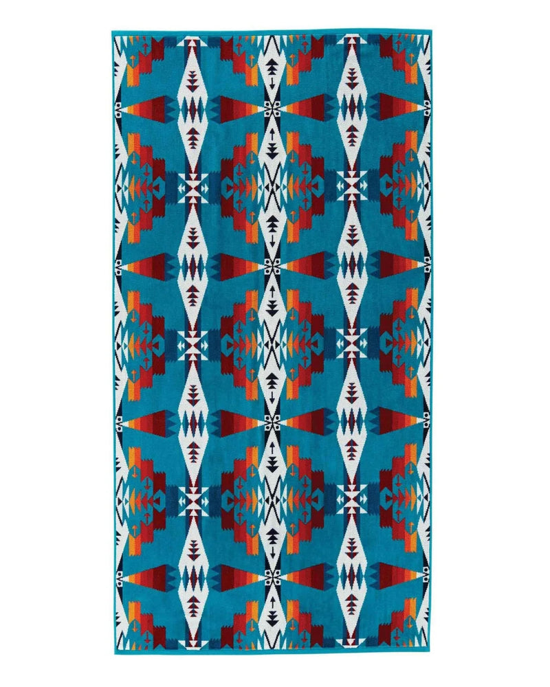 オーバーサイズ ジャガードタオル【Tucson TURQUOISE】